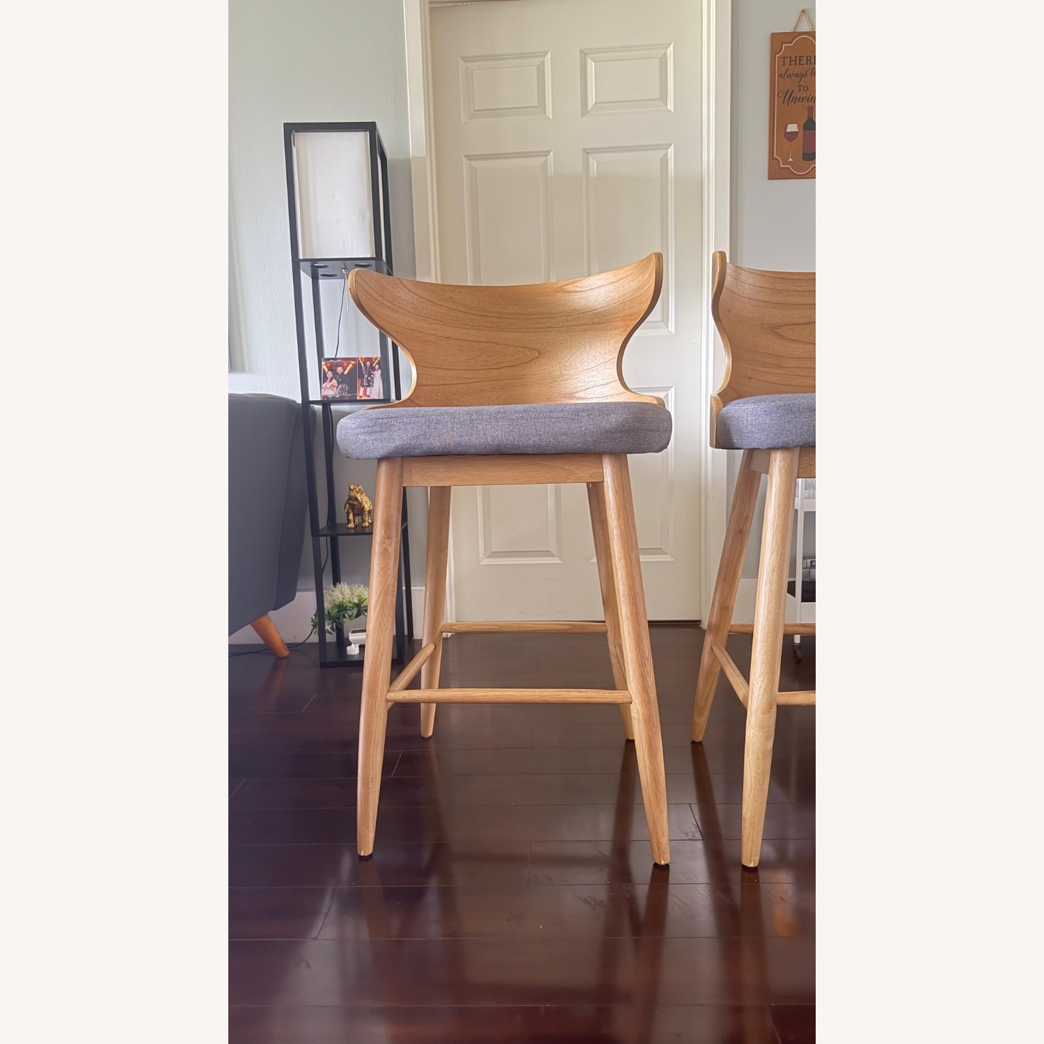 Mr Bar Stool Light Brown Wood Stools - image-6