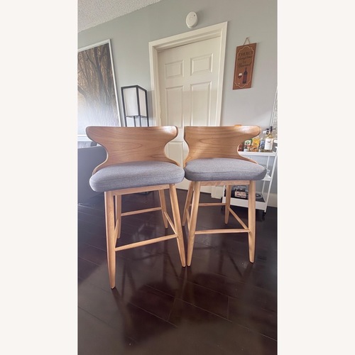 Used Mr Bar Stool Light Brown Wood Stools for sale on AptDeco