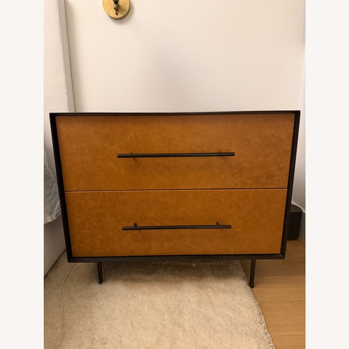 Used Croft House Light Brown Leather Nightstands for sale on AptDeco