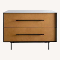 Croft House Light Brown Leather Nightstands
