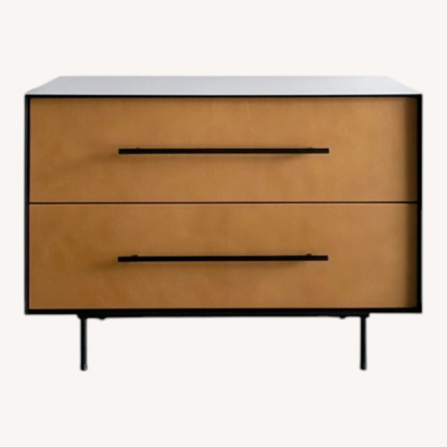 Used Croft House Light Brown Leather Nightstands for sale on AptDeco