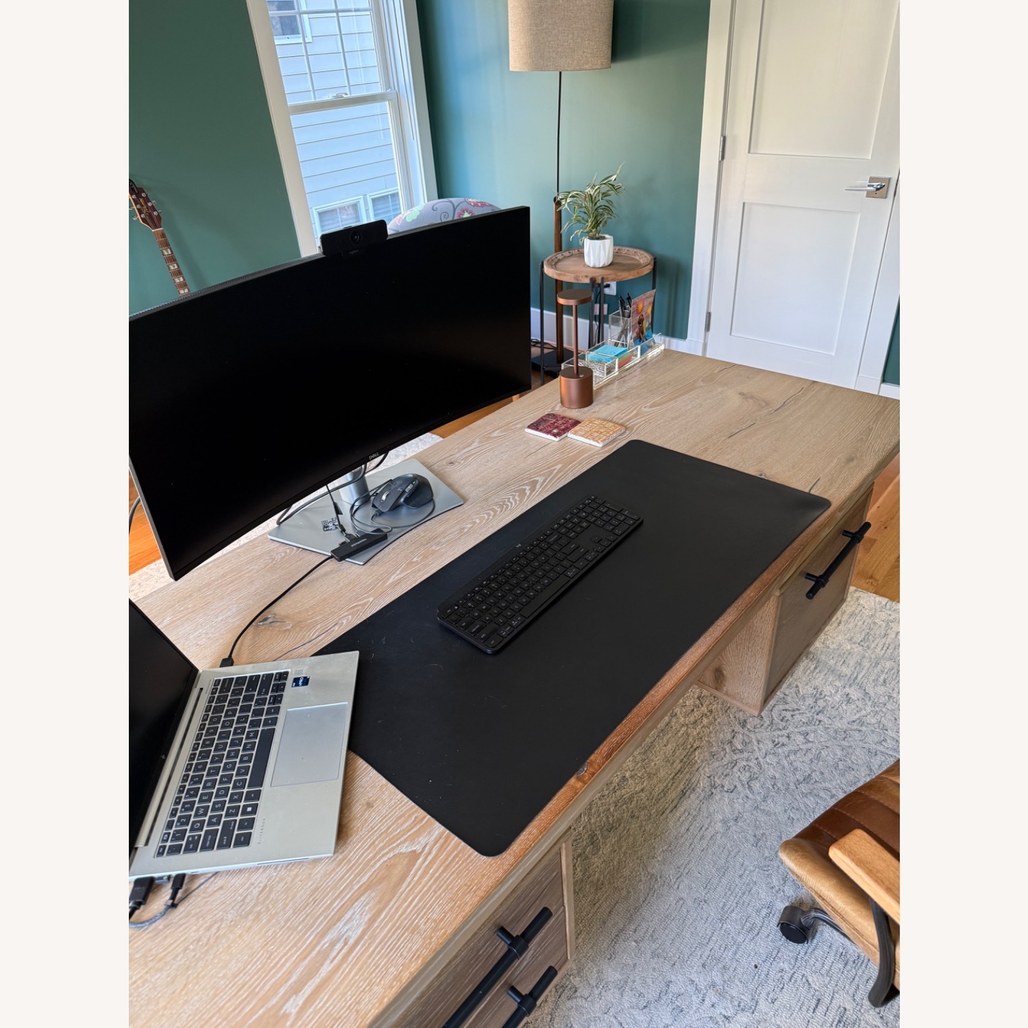 Arhaus Sullivan Light Brown Wood Desk - image-2