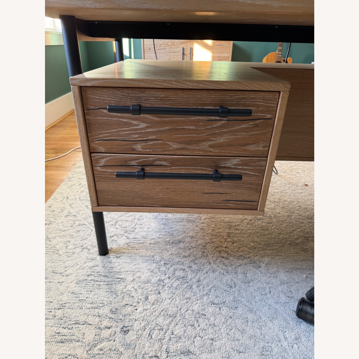 Arhaus Sullivan Light Brown Wood Desk - image-5