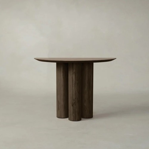 Used Maiden Home Demilune Console Table - Coffee Ash for sale on AptDeco