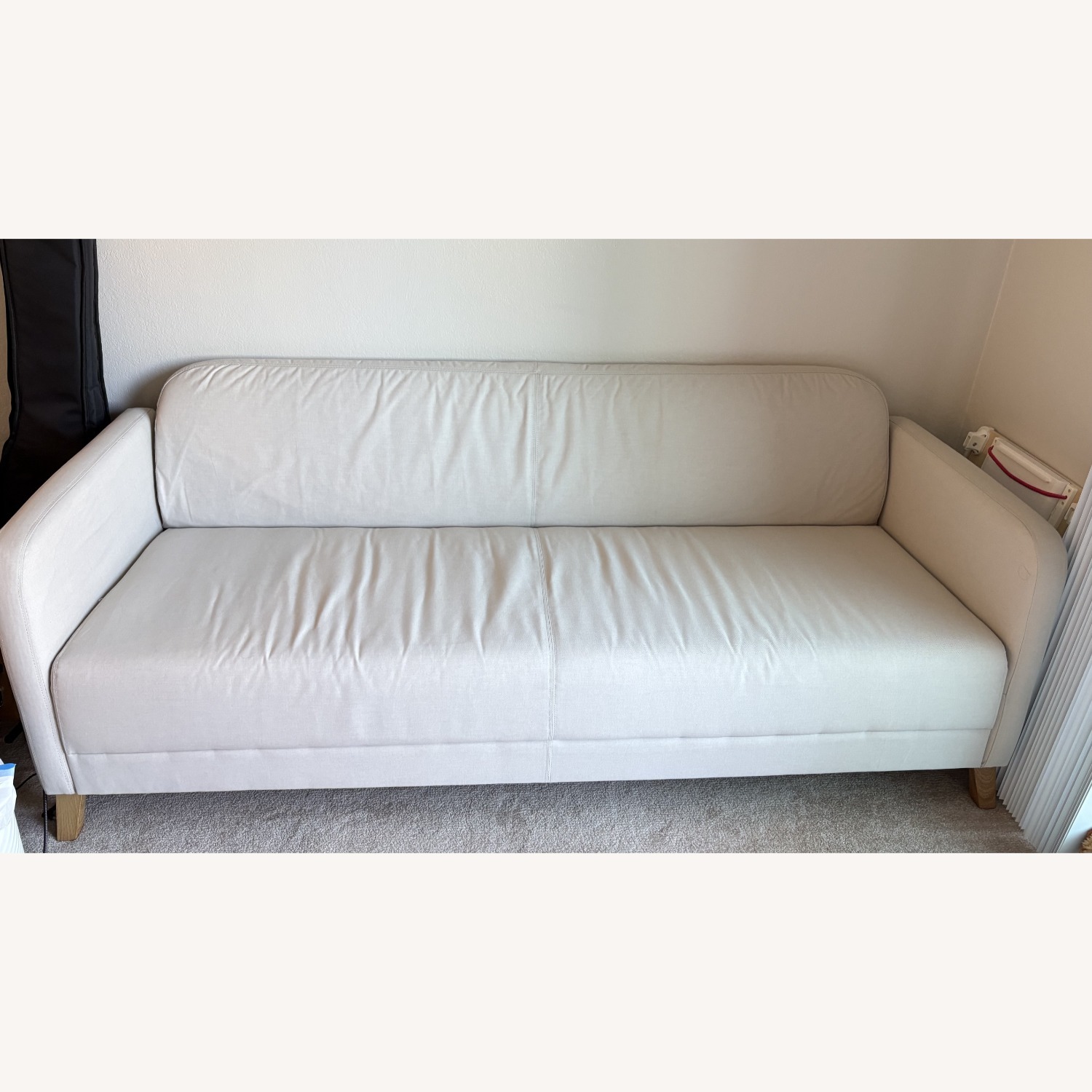 IKEA LINANÄS Light Gray Fabric 3+ Seater Sofa - image-1
