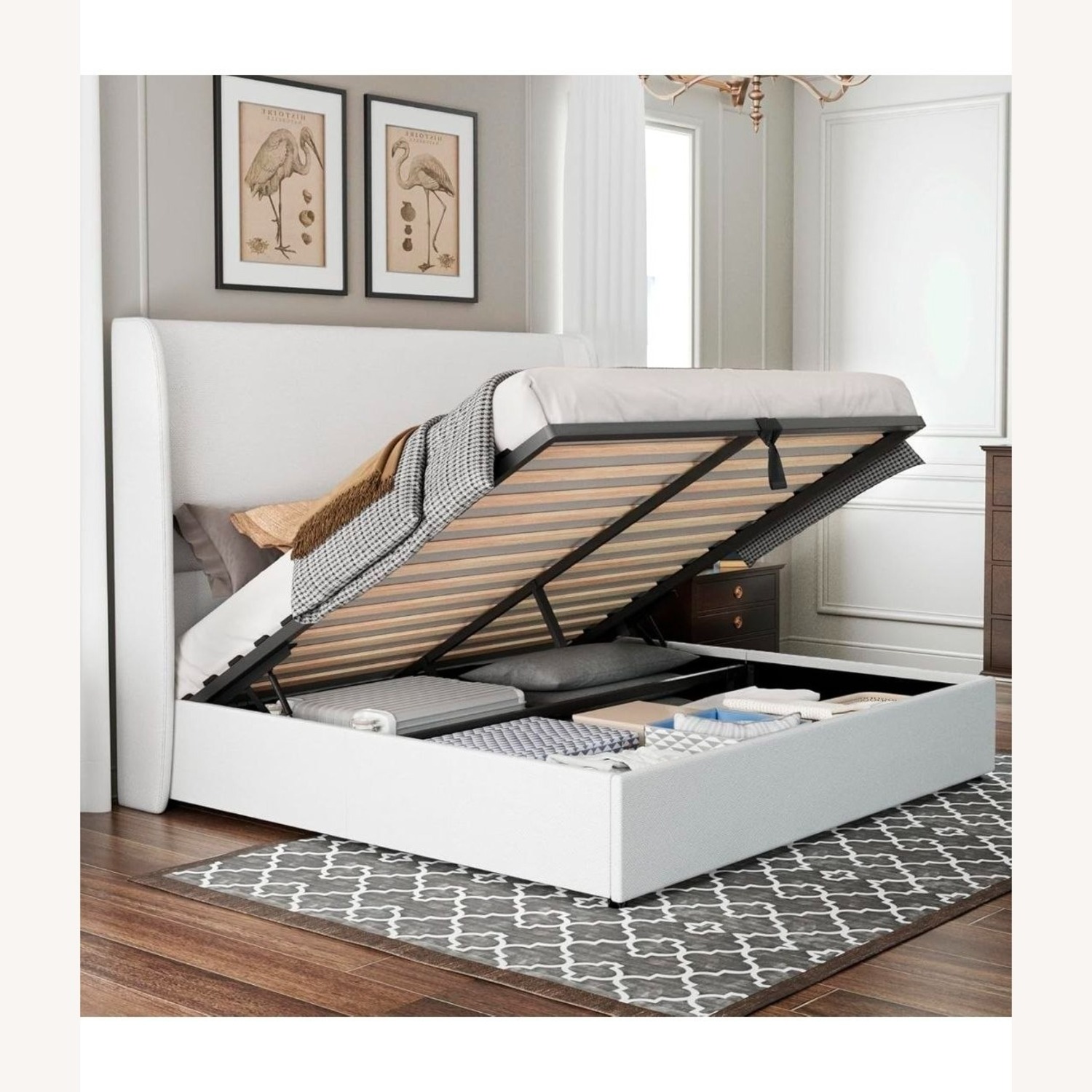Amazon Queen Size Storage Bed Frame - image-3