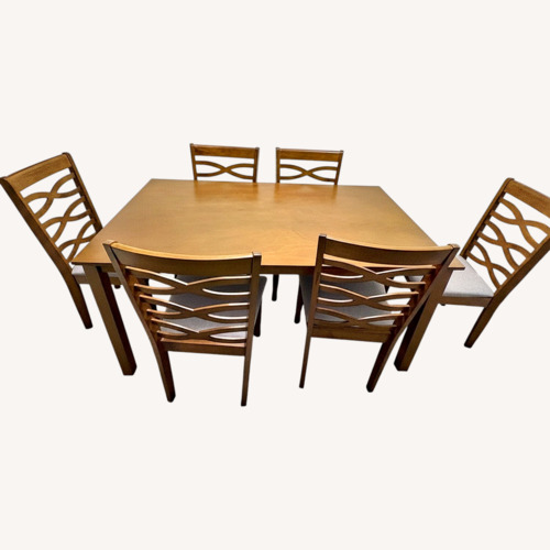 Used Dining Table with 6 Chairs for sale on AptDeco
