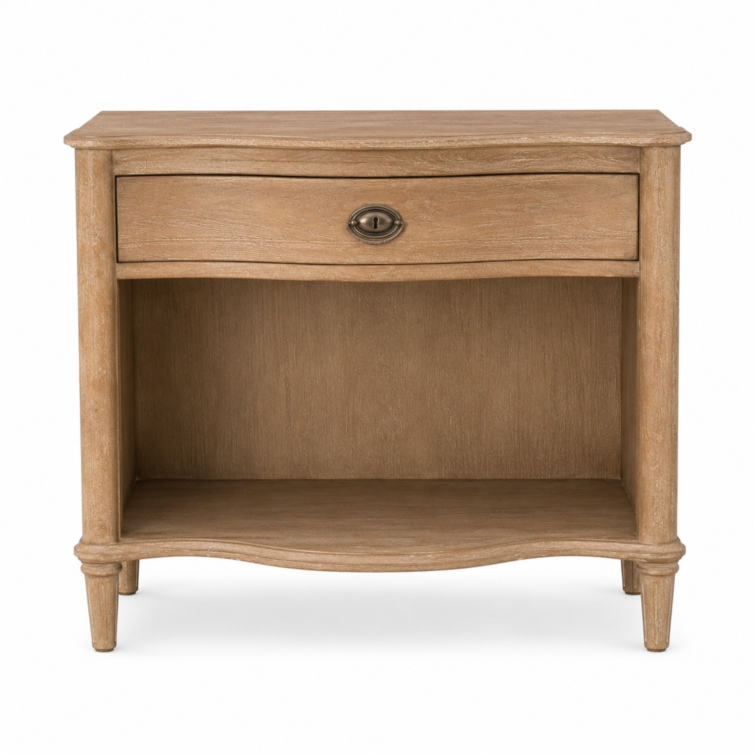 Restoration Hardware Empire Rosette Natural Wood Nightstand - image-9
