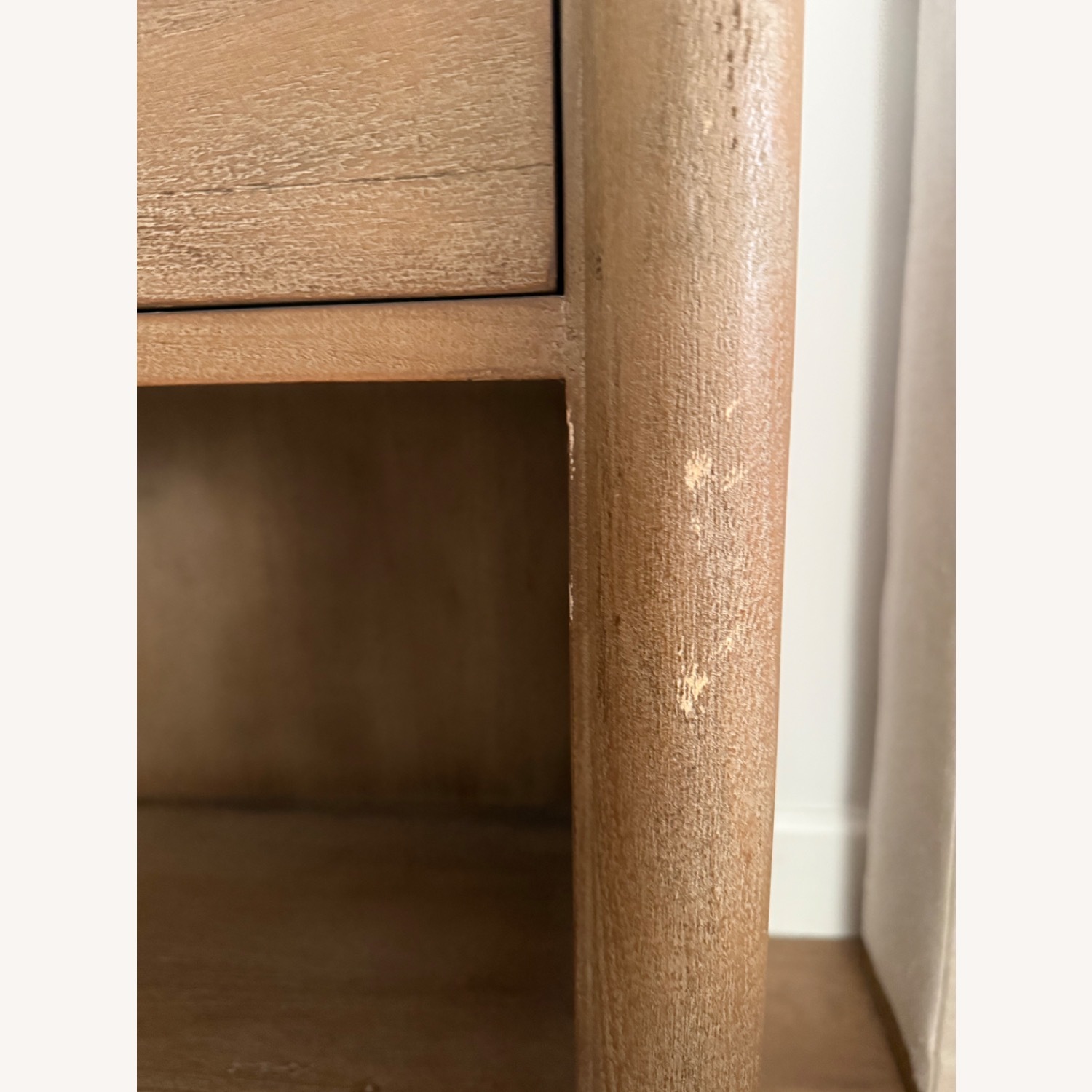 Restoration Hardware Empire Rosette Natural Wood Nightstand - image-7