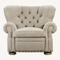 Restoration Hardware Natural Fabric Armchair