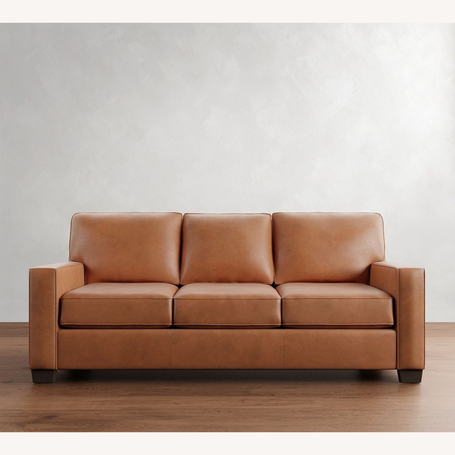 Buchanan Square Arm Leather Sleeper Sofa - image-4
