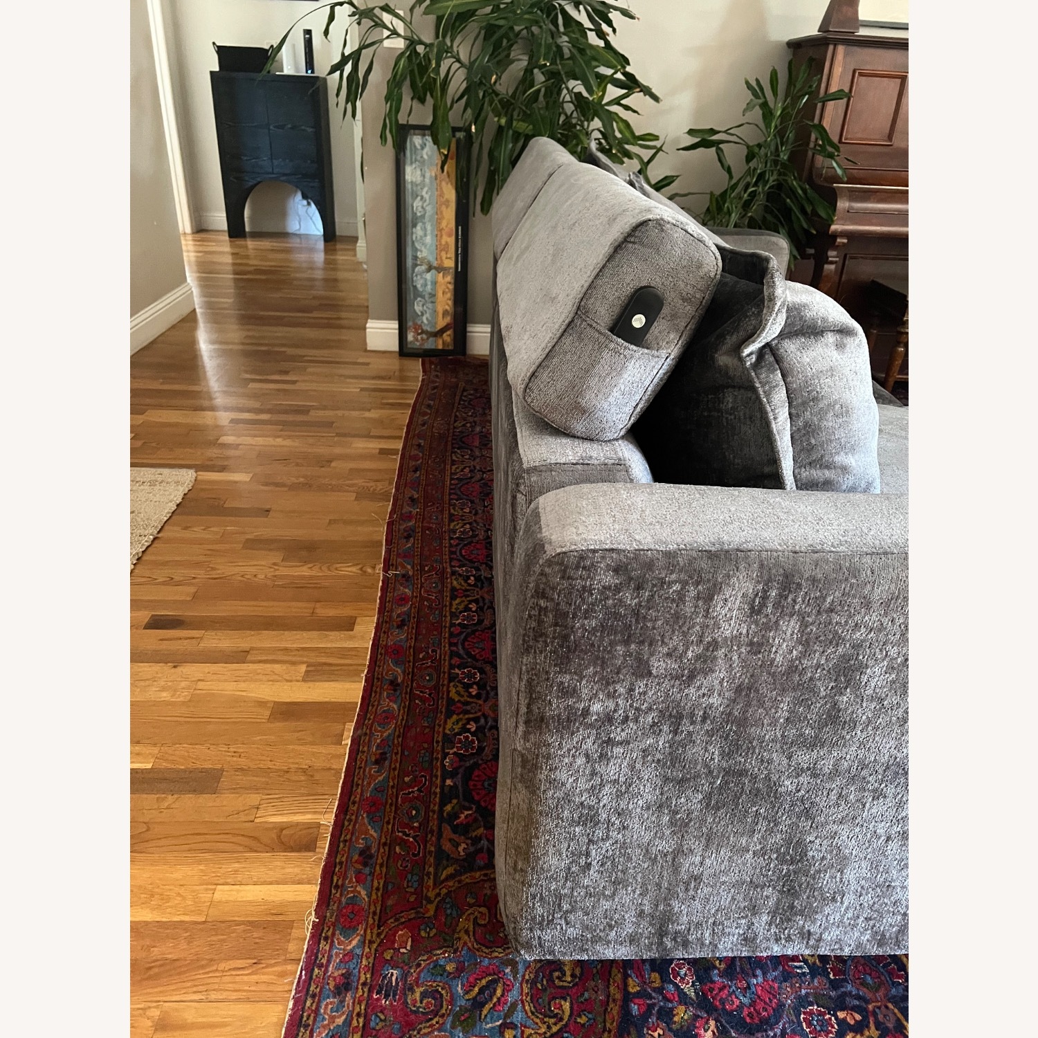 Homebody Dark Gray Velvet 3+ Seater Sofa - image-4