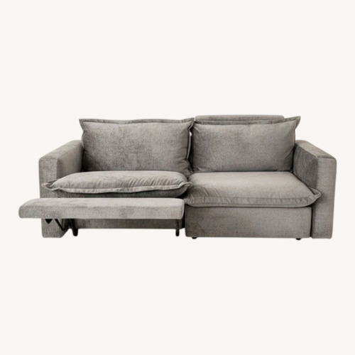 Used Homebody Dark Gray Velvet 3+ Seater Sofa for sale on AptDeco