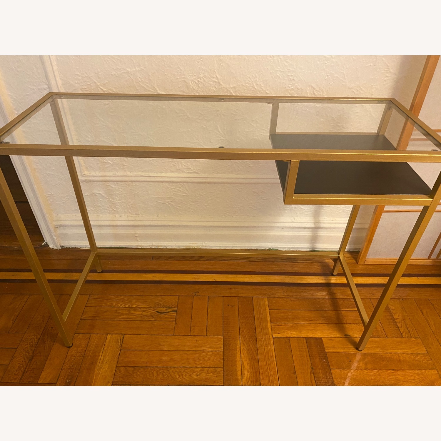 IKEA Gold Metal Desk - image-1