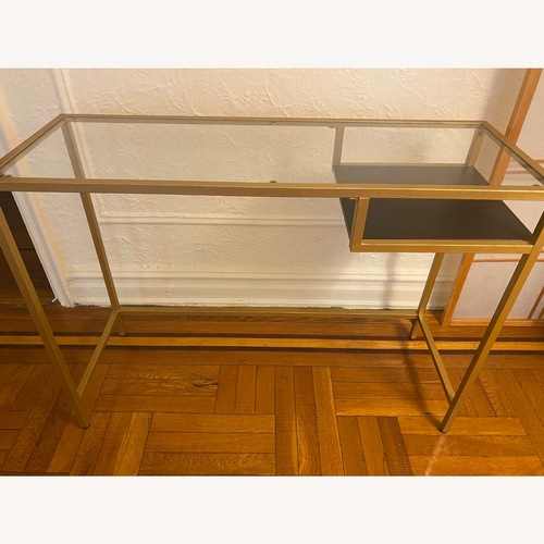 Used IKEA Gold Metal Desk for sale on AptDeco