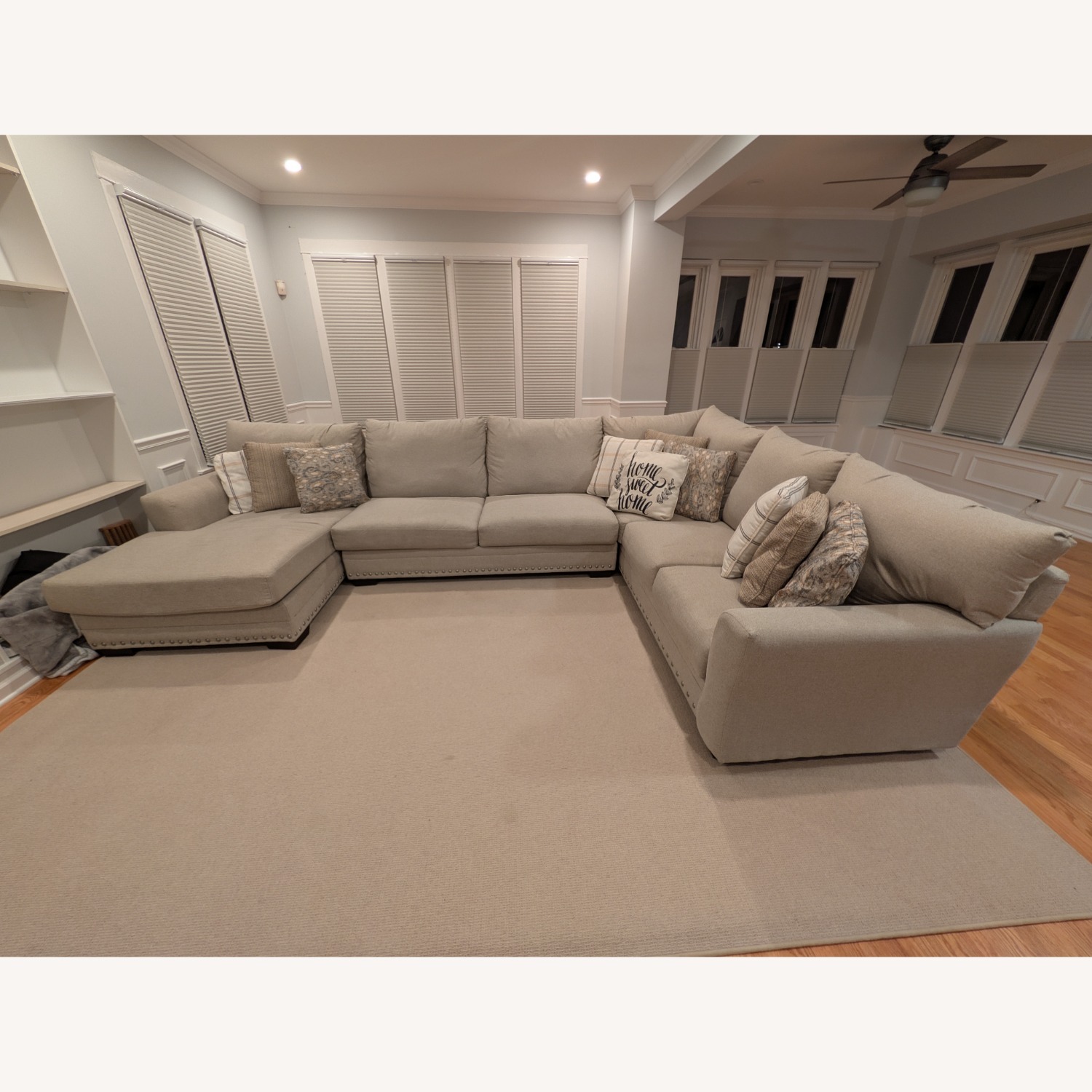 The Roomplace Light Gray 3+ Piece Sectional - image-2