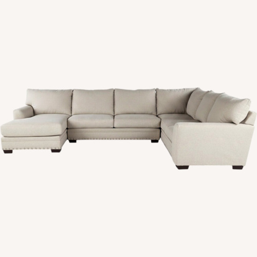 Used The Roomplace Light Gray 3+ Piece Sectional for sale on AptDeco
