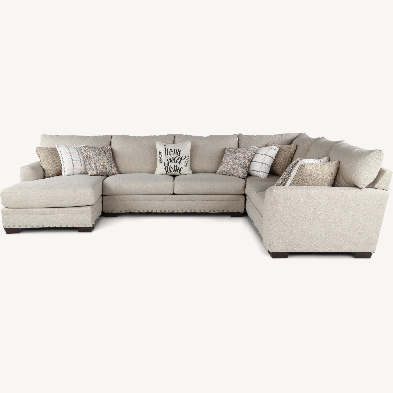 The Roomplace Light Gray 3+ Piece Sectional - image-4