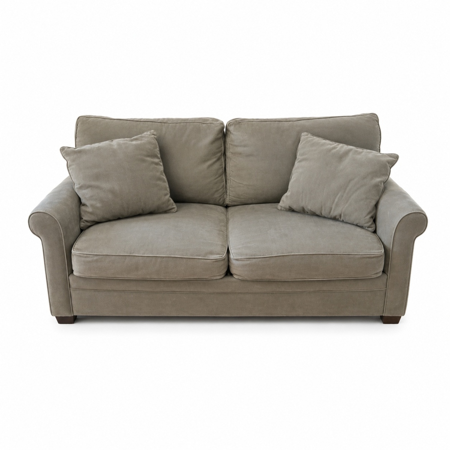 Macy's Olive Green Sleeper Sofa - image-0