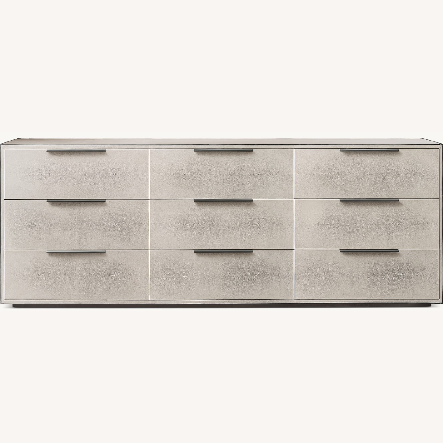 Restoration Hardware Light Gray Shagreen Dresser - image-0