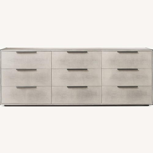 Used Restoration Hardware Light Gray Shagreen Dresser for sale on AptDeco