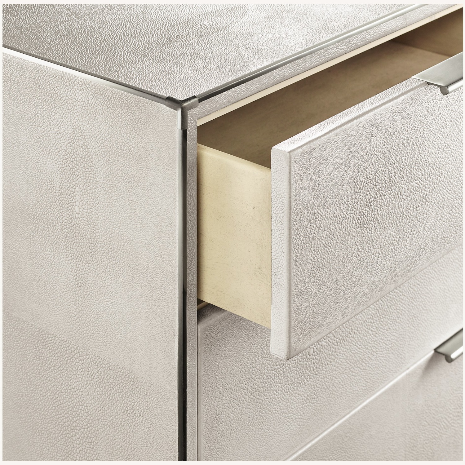 Restoration Hardware Light Gray Shagreen Dresser - image-4