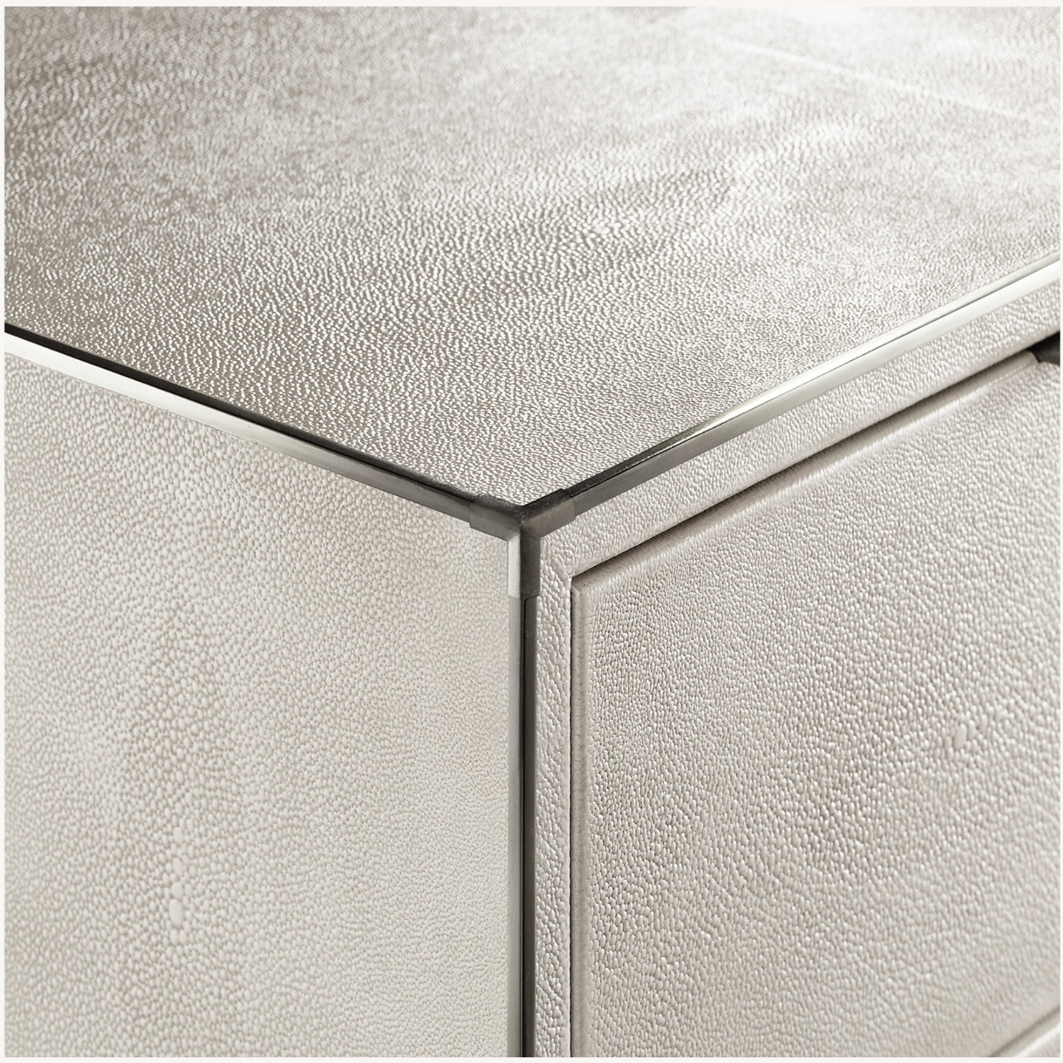 Restoration Hardware Light Gray Shagreen Dresser - image-3