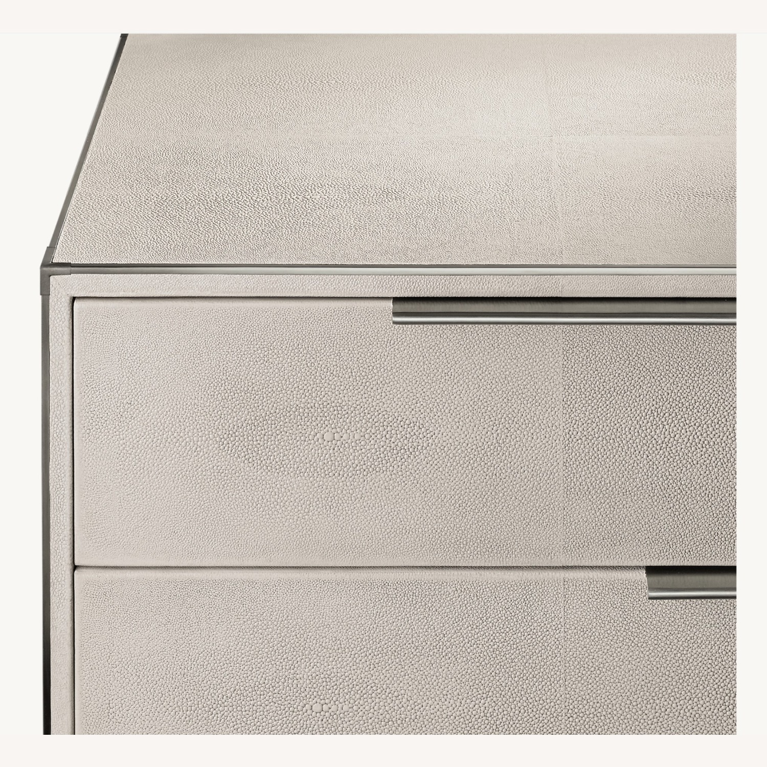 Restoration Hardware Light Gray Shagreen Dresser - image-2