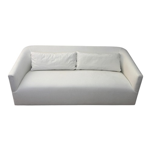 Used Restoration Hardware White 1950s Italian Shelter Arm Sofa  for sale on AptDeco