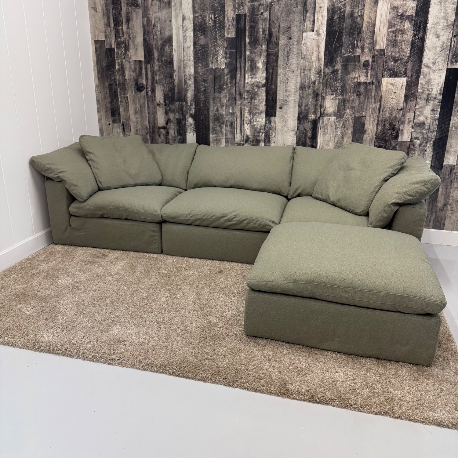 Restoration Hardware Cloud 4-Piece Sectional - Bouclé - image-2