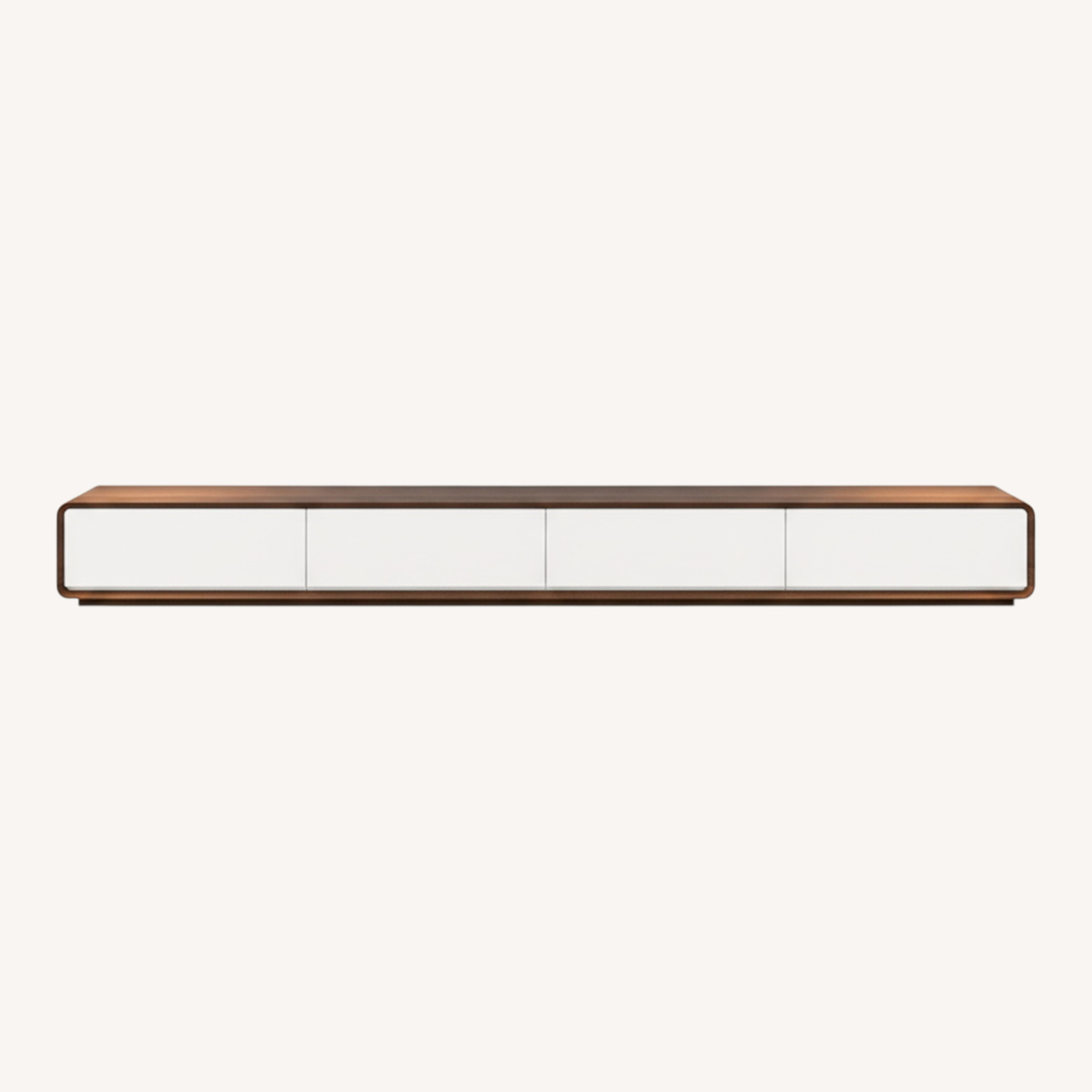 Walmart Light Brown Wood Media Storage - image-0