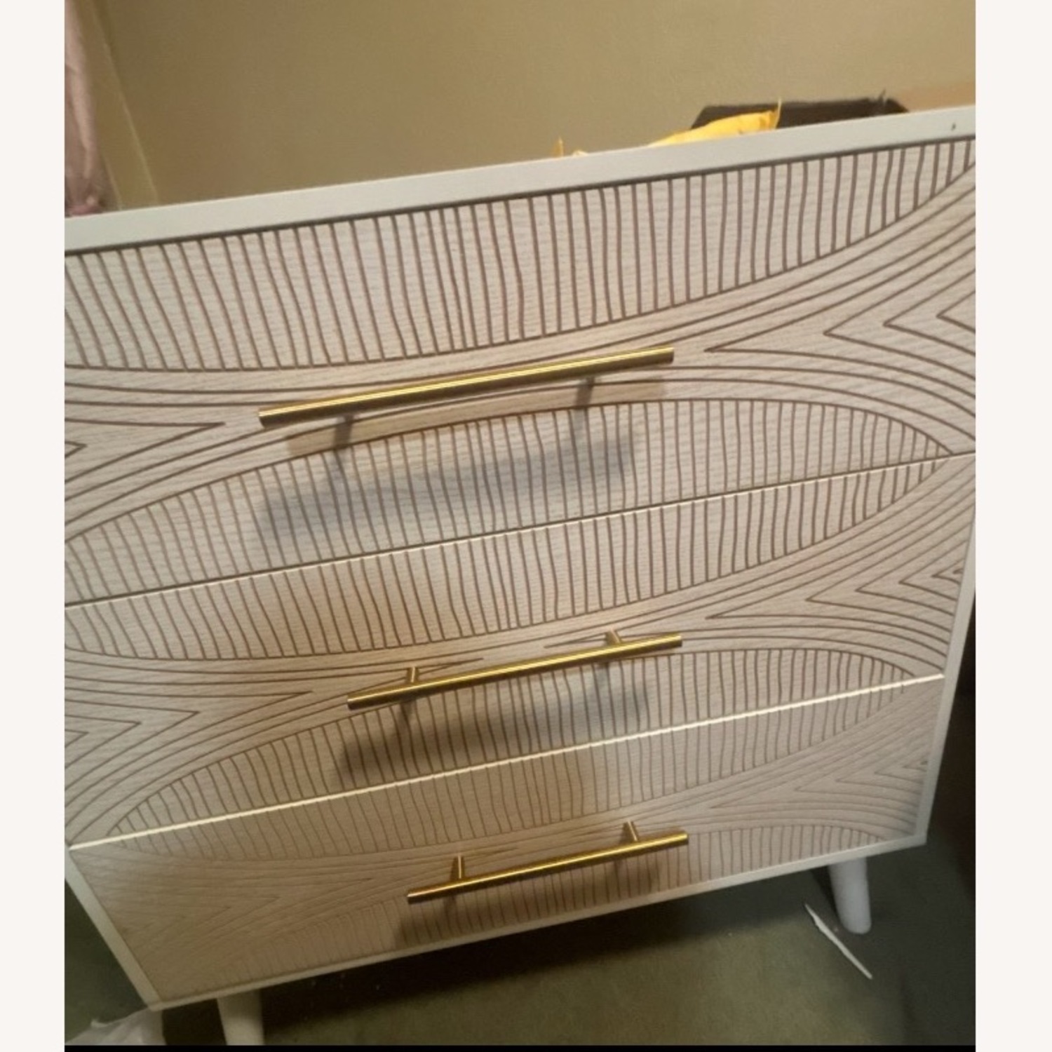 Wooden Pattern Nightstands - image-1