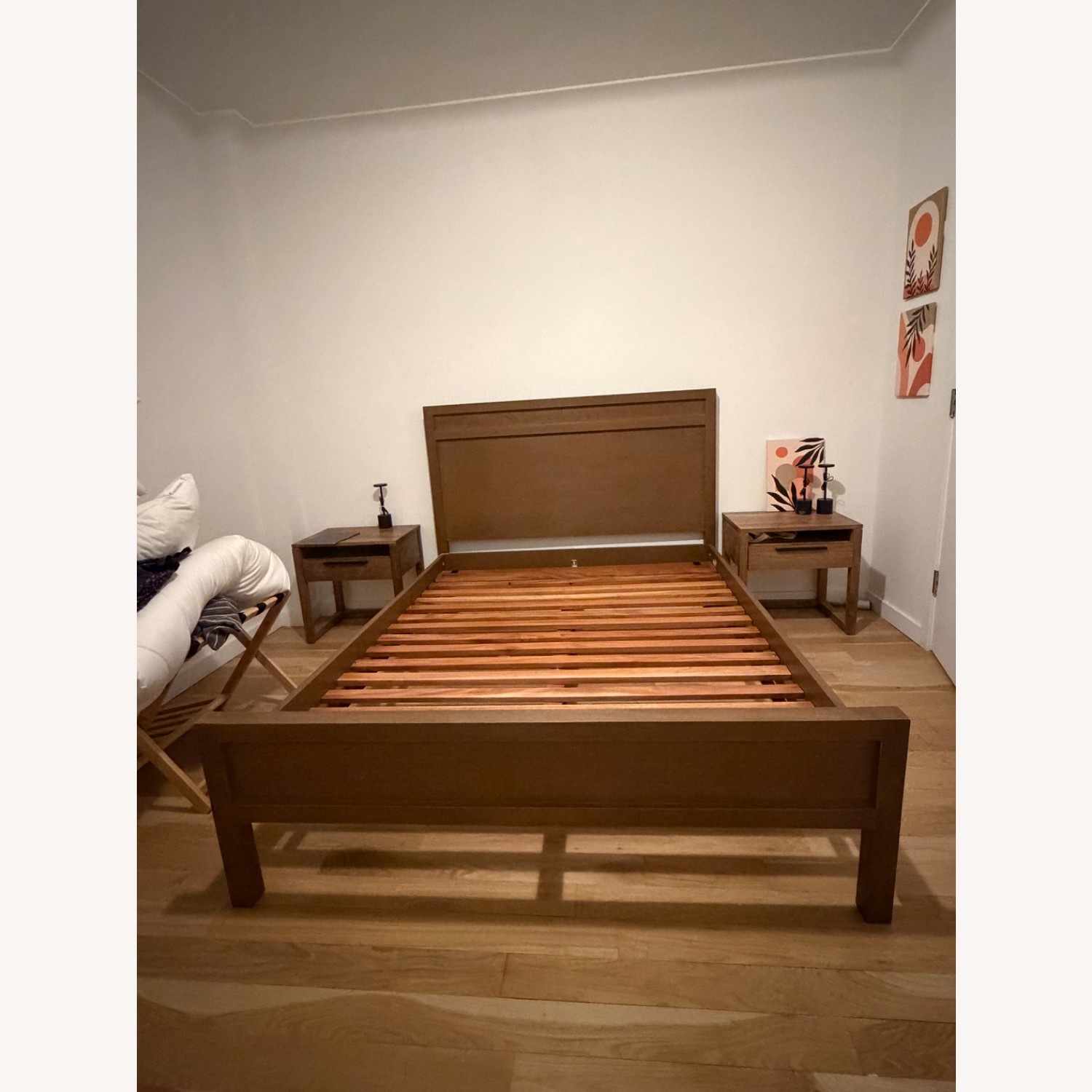 Crate & Barrel Keane Dark Brown Wood Full Bed - image-2