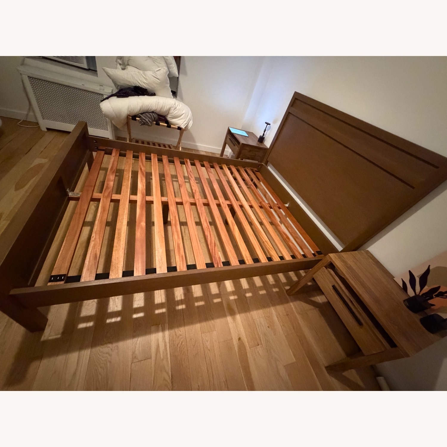 Crate & Barrel Keane Dark Brown Wood Full Bed - image-3