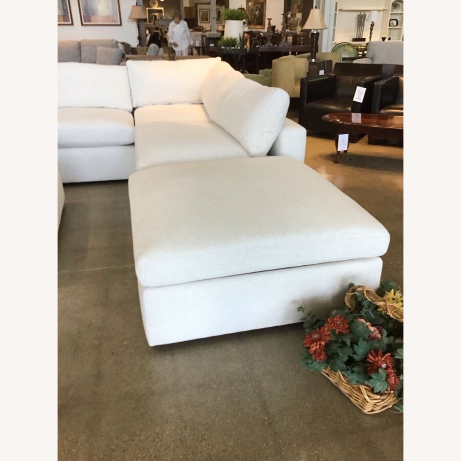 Arhaus Beale 8 Piece Modular Sectional Woven Chenille - image-5