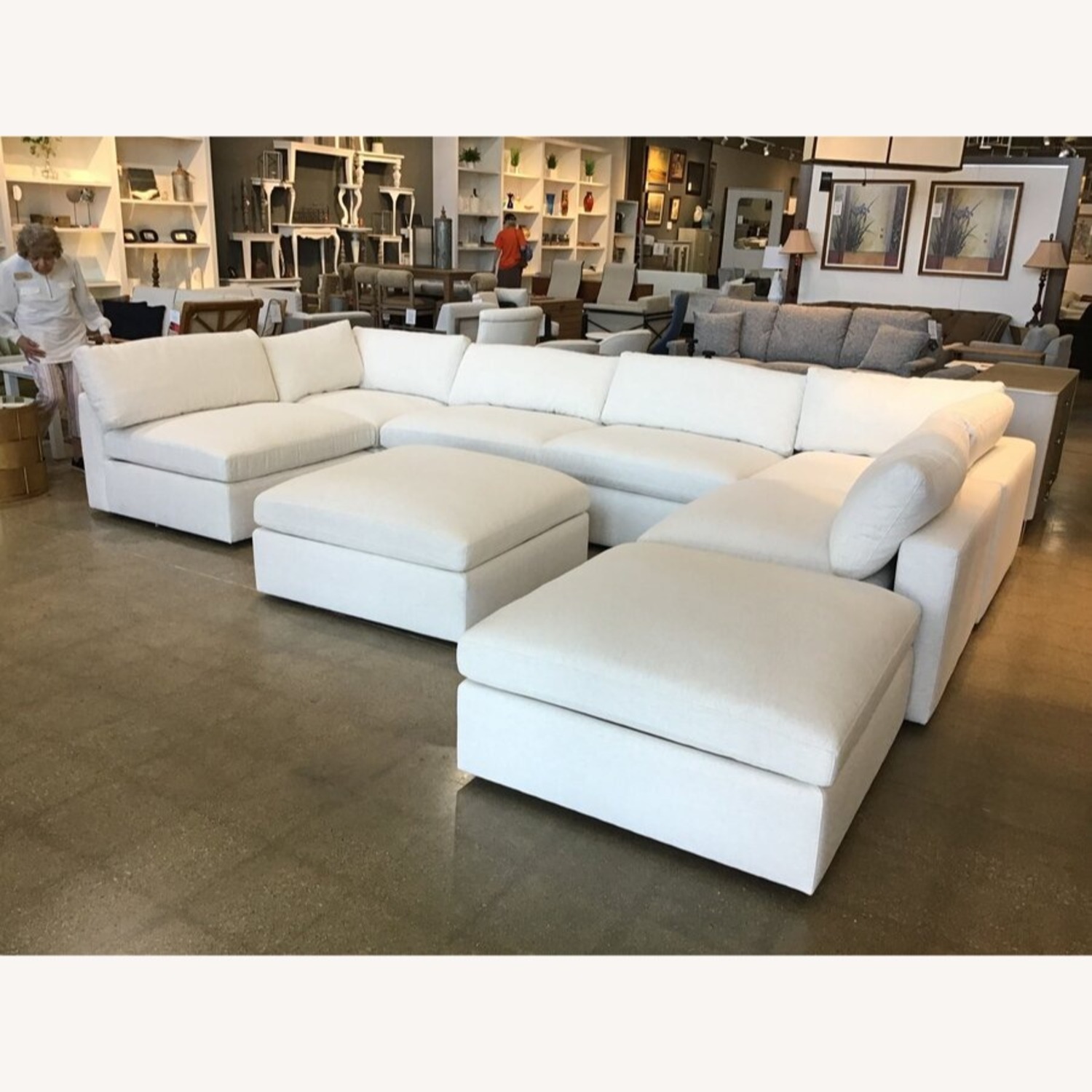 Arhaus Beale 8 Piece Modular Sectional Woven Chenille - image-15