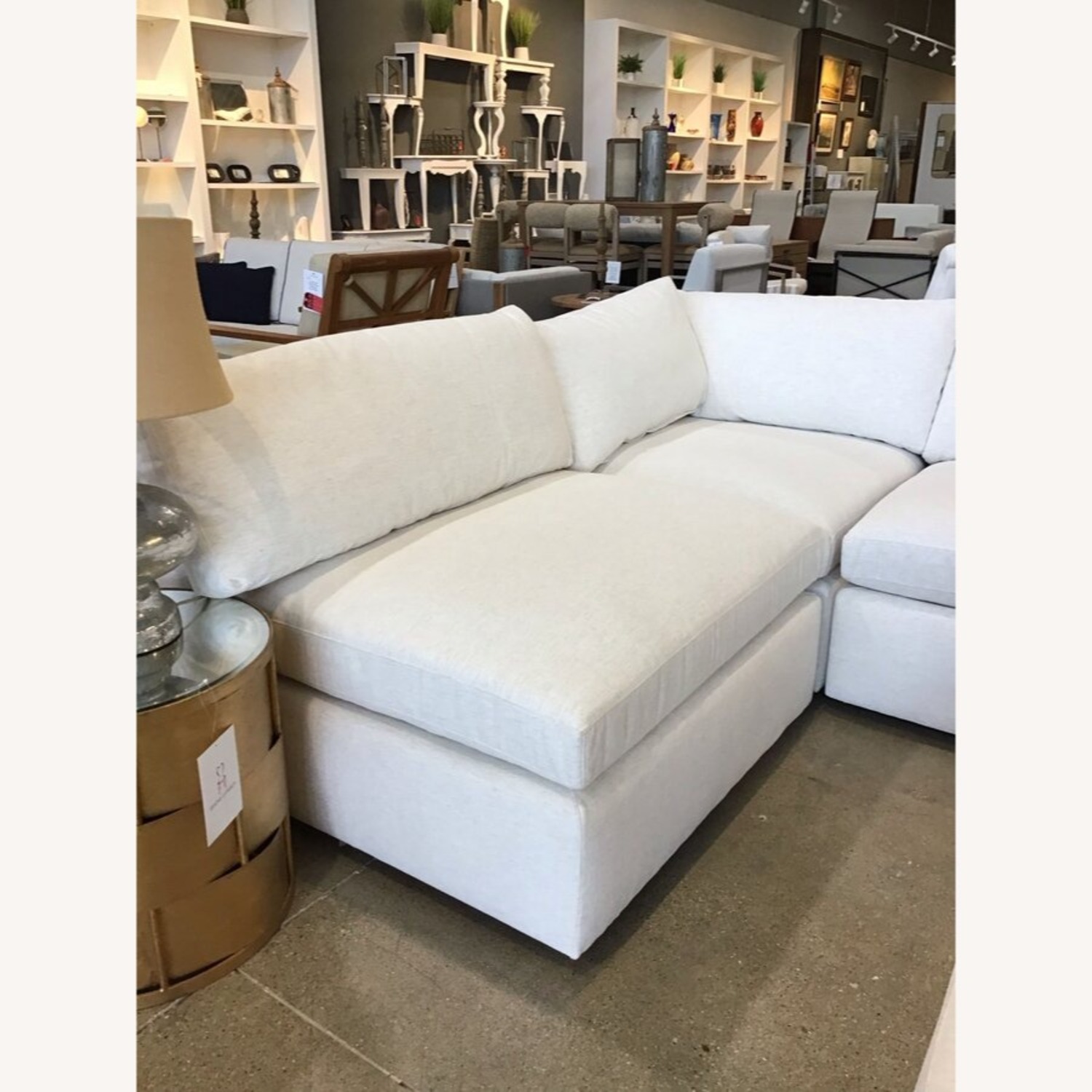 Arhaus Beale 8 Piece Modular Sectional Woven Chenille - image-3