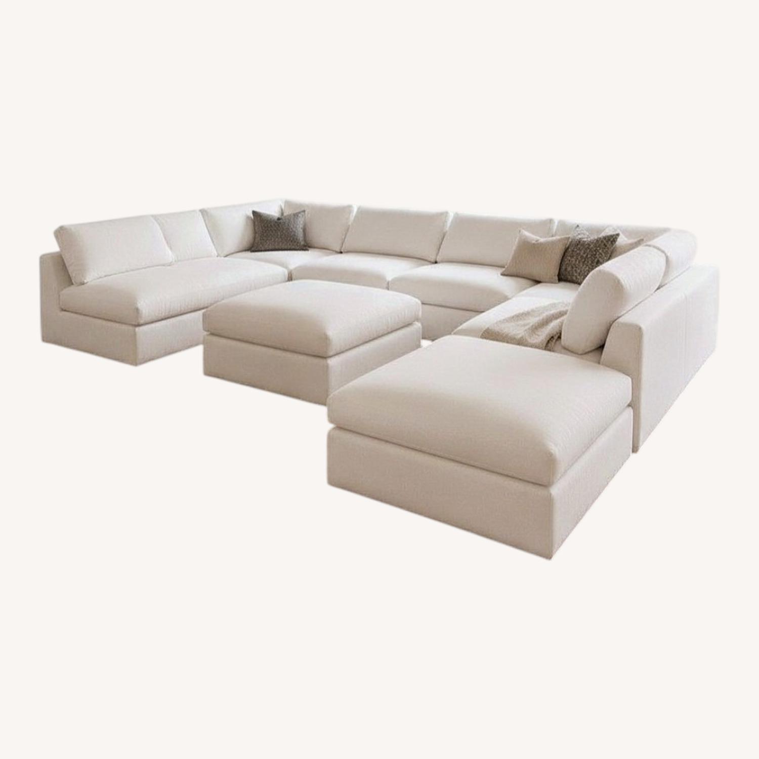 Arhaus Beale 8 Piece Modular Sectional Woven Chenille - image-0