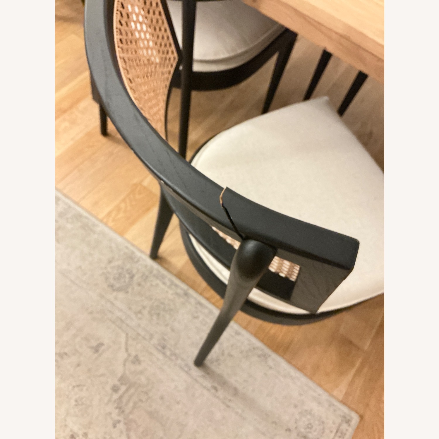 Libby Black Wood and Cane Dining Chair, Set of 6 - image-2