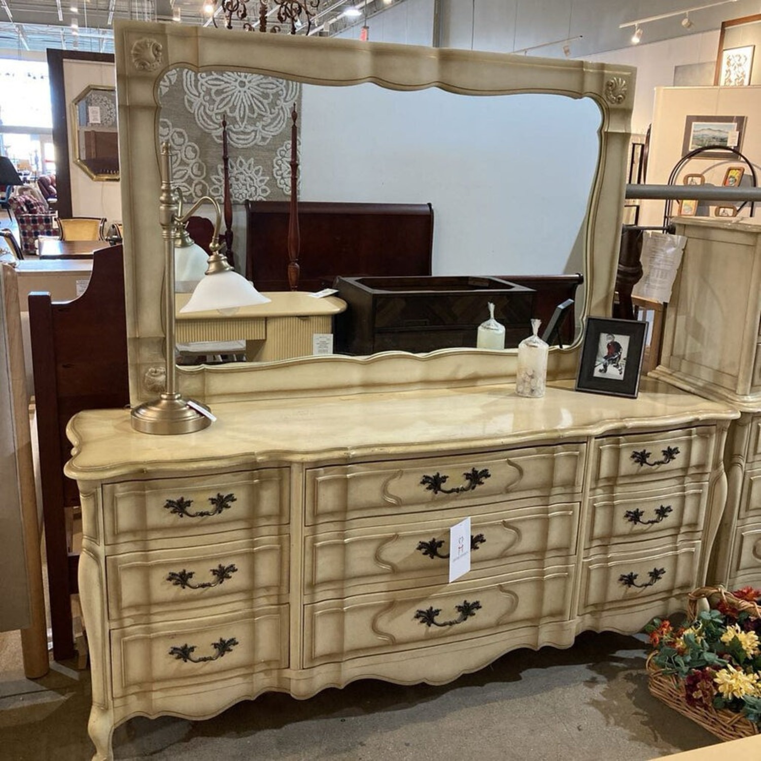 Dauphine French 9-Drawer w Mirror Dresser - image-3
