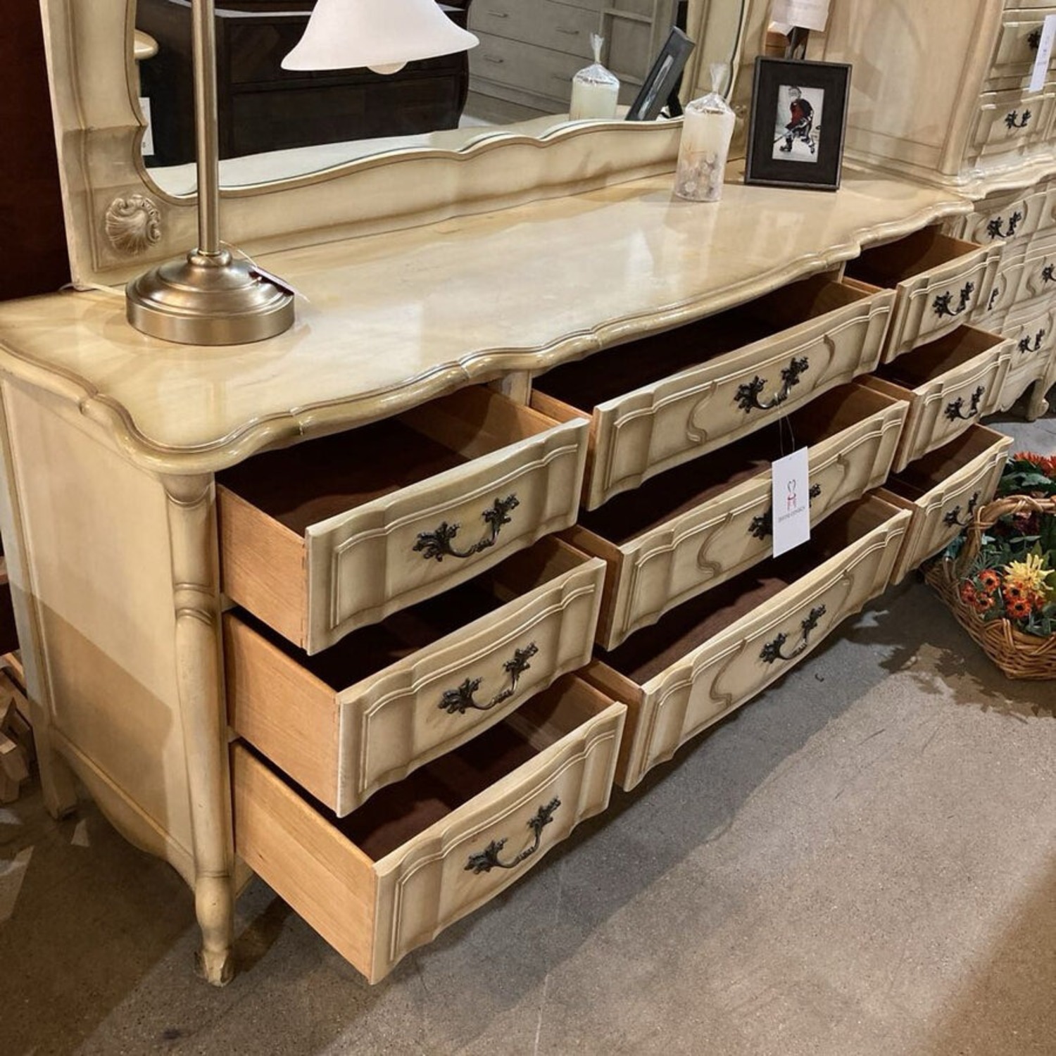 Dauphine French 9-Drawer w Mirror Dresser - image-6