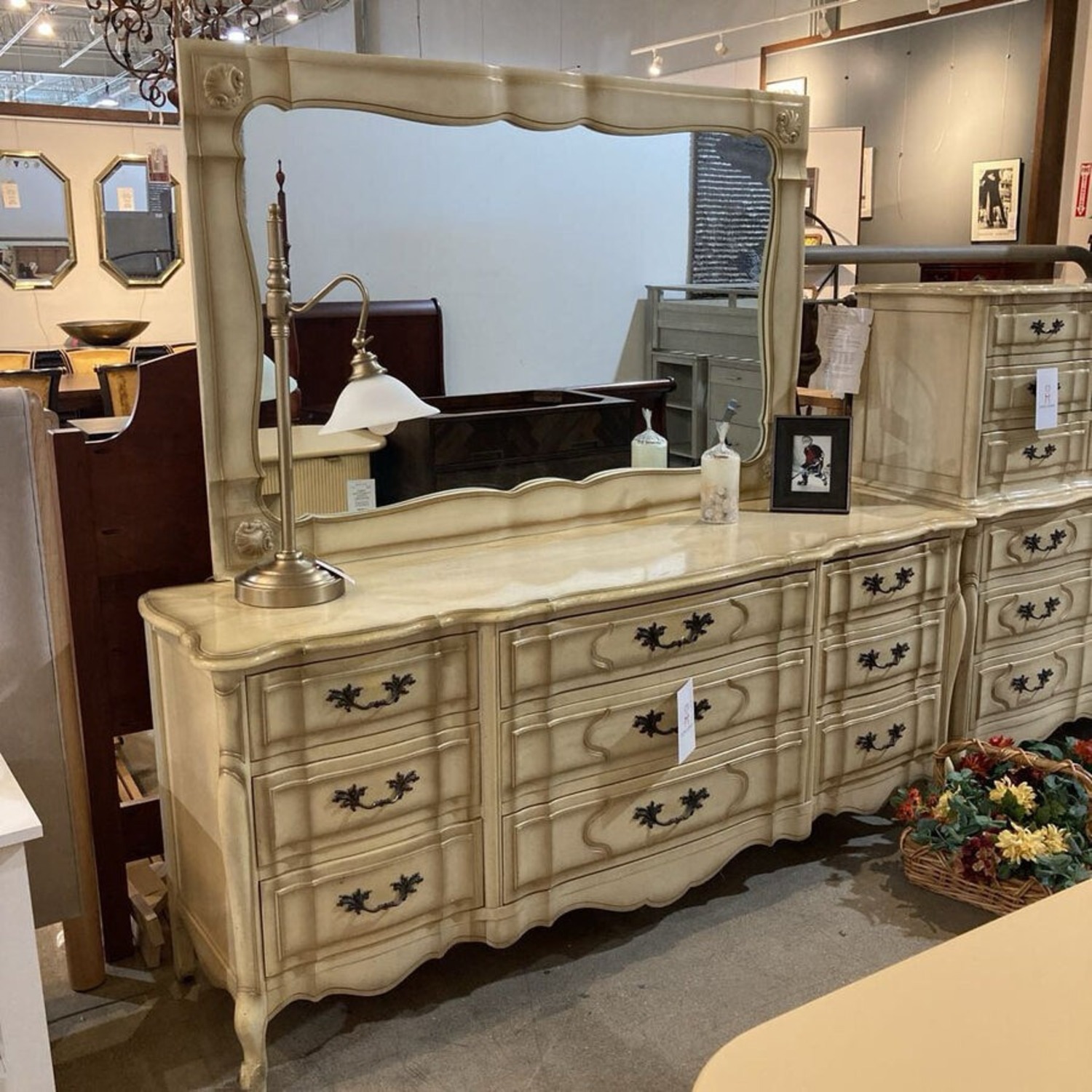 Dauphine French 9-Drawer w Mirror Dresser - image-2