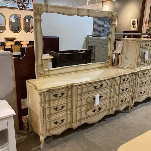 Used Dauphine French 9-Drawer w Mirror Dresser for sale on AptDeco