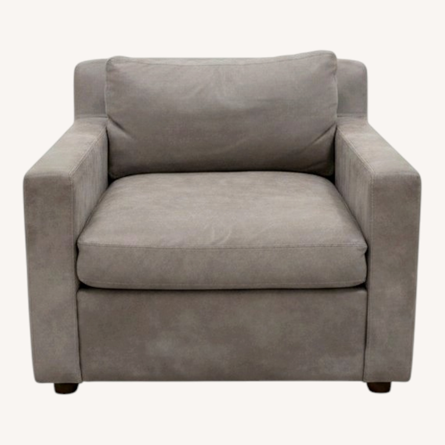 Restoration Hardware Leather Belgian Track Chair - image-0