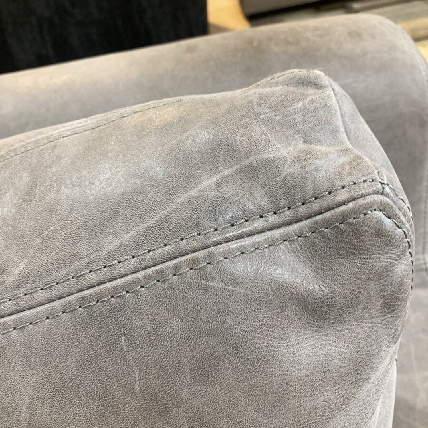Restoration Hardware Leather Belgian Track Chair - image-15
