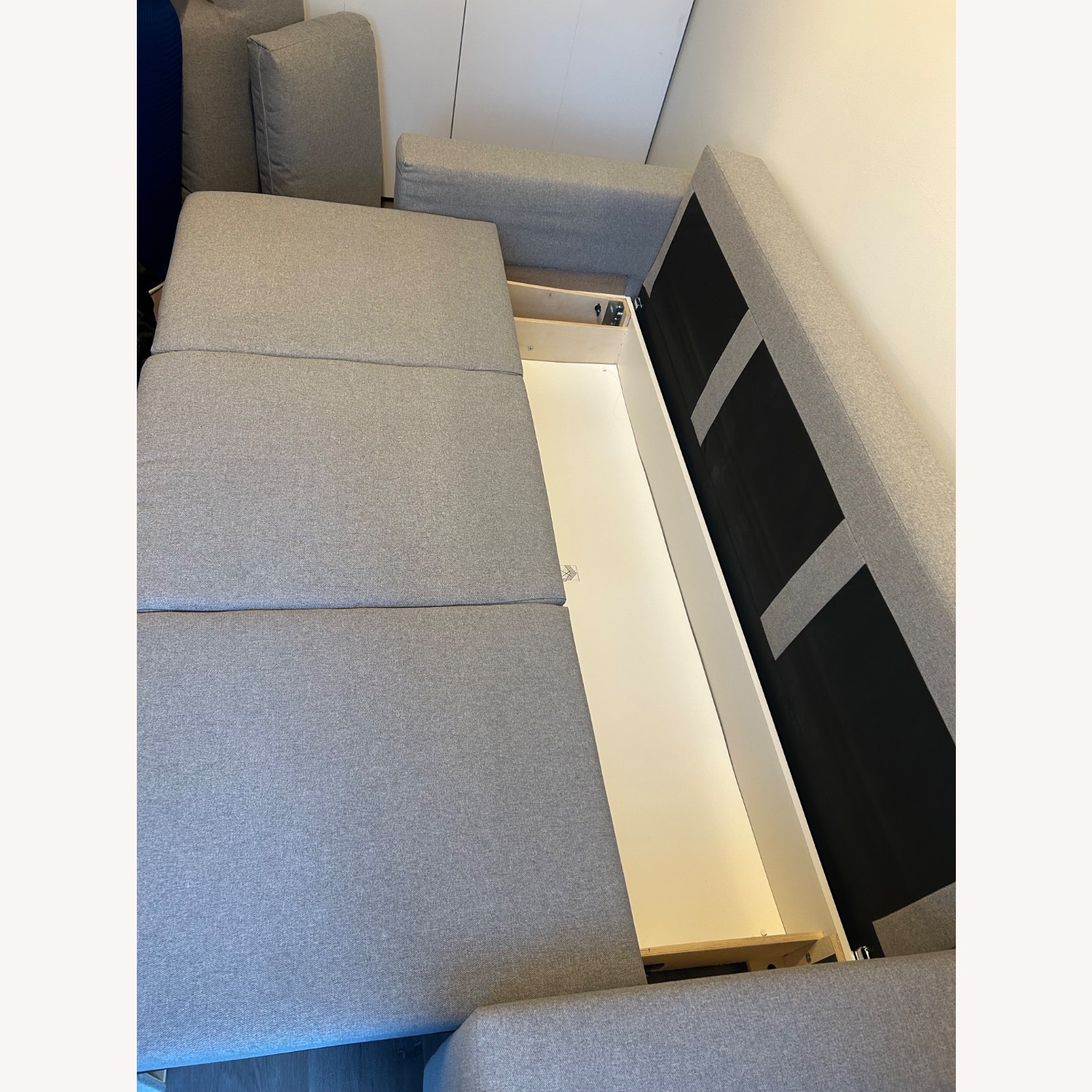 IKEA Bårslöv Light Gray Sleeper Sofa - image-3