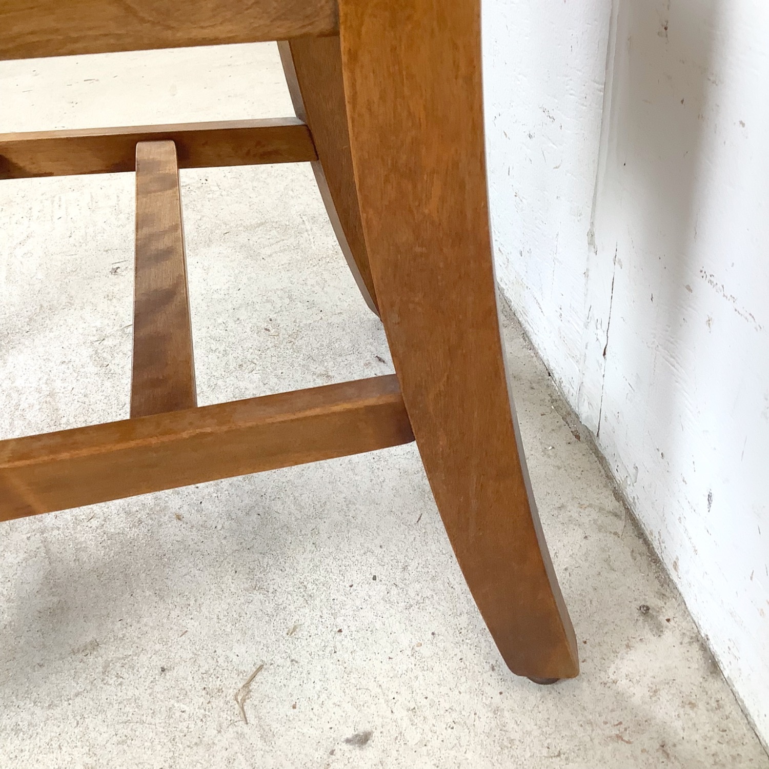 Vintage Schoolhouse Chair Solid Wood Slat Back - image-12