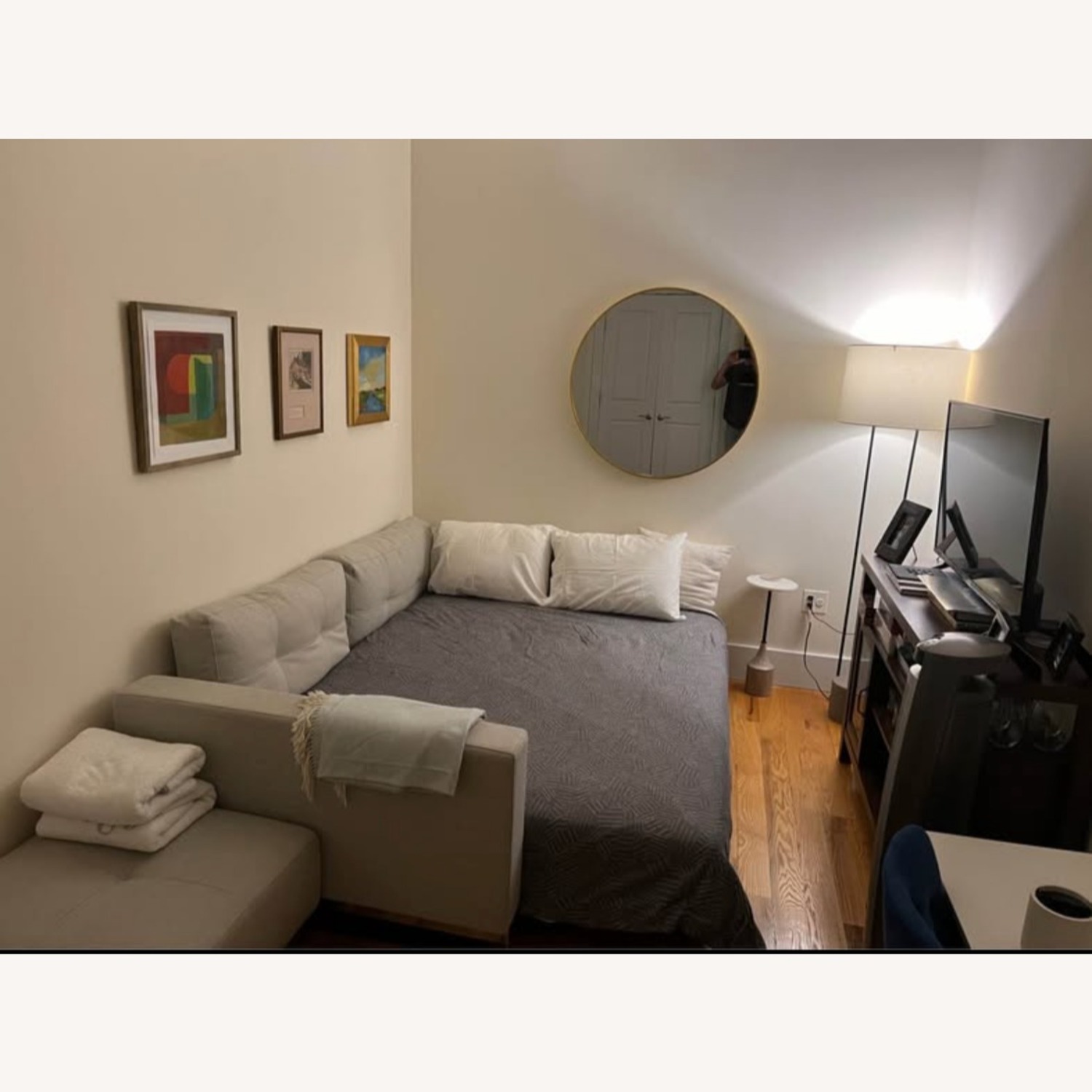 Queen Sleeper Sofa + Ottoman - image-3