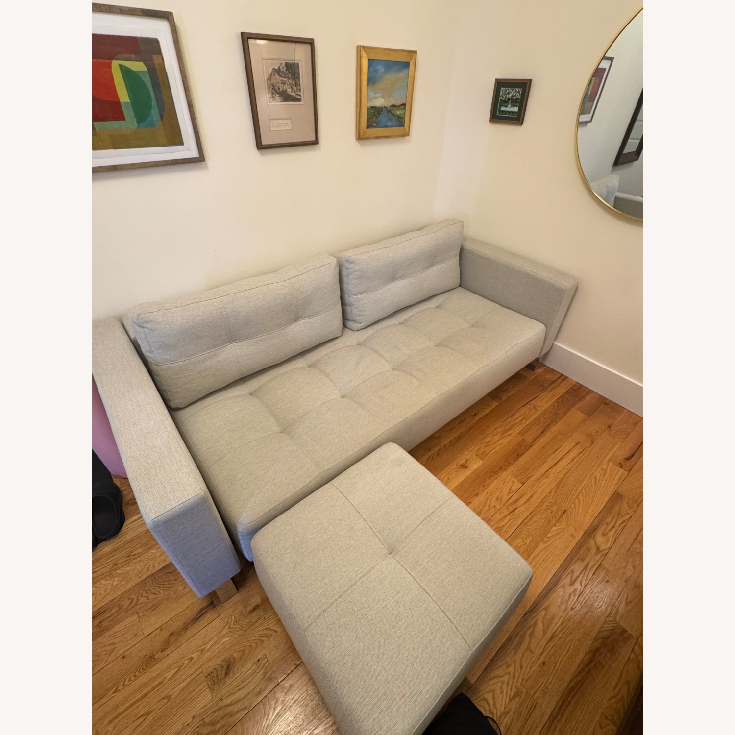 Queen Sleeper Sofa + Ottoman - image-1