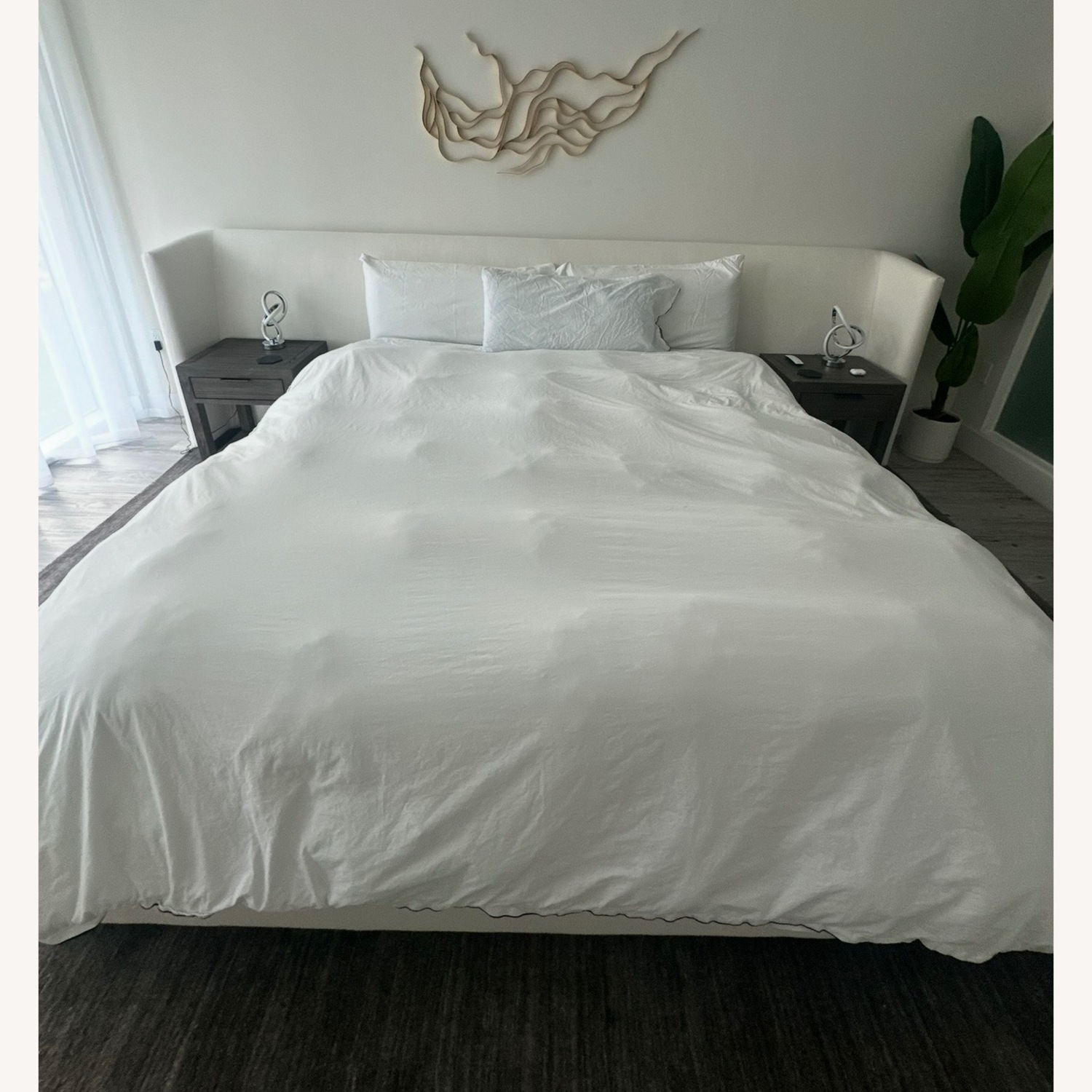 Restoration Hardware Alessa Fabric Extended Shelter Platform Bed - image-2